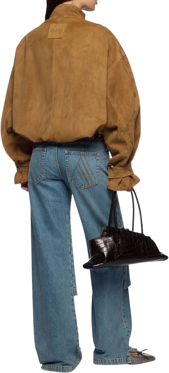 The Attico Straight Jeans Blauw