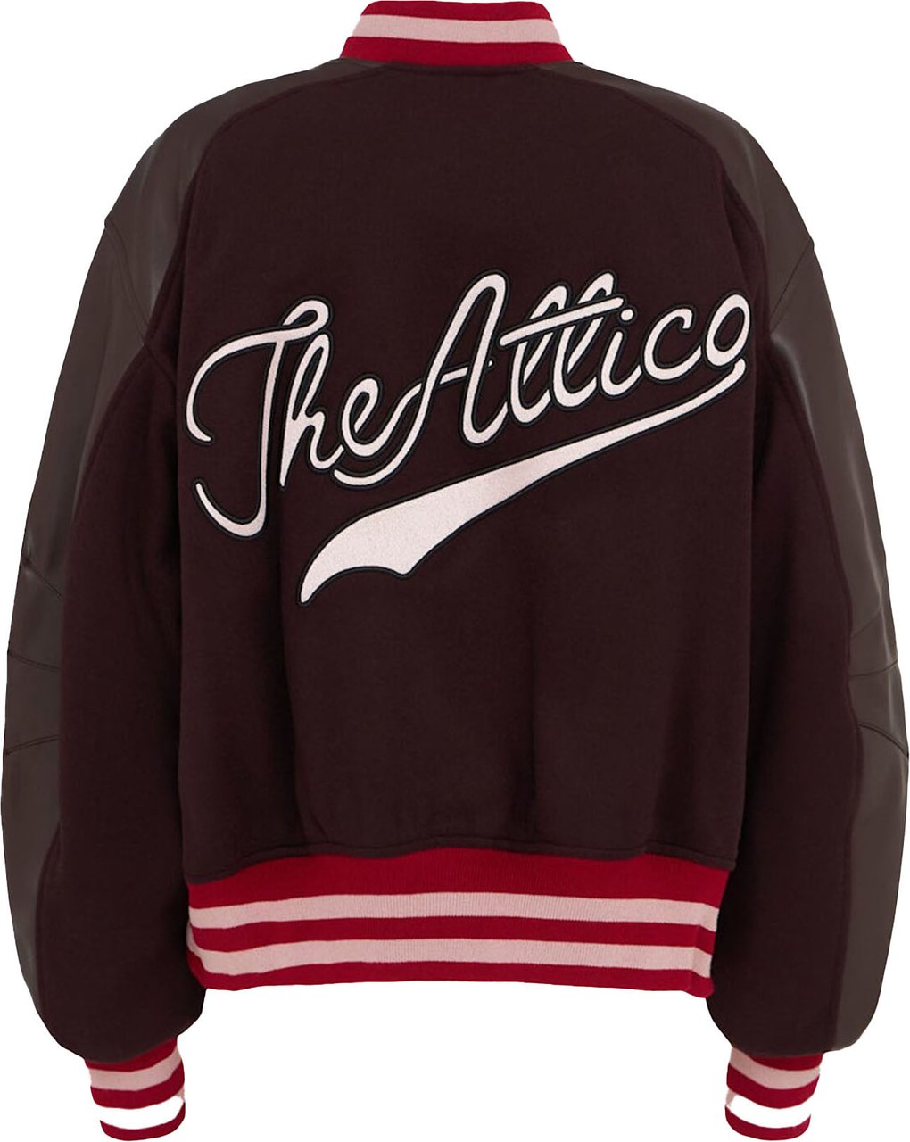 The Attico TWILL WOOL BOMBER JACKET Rood