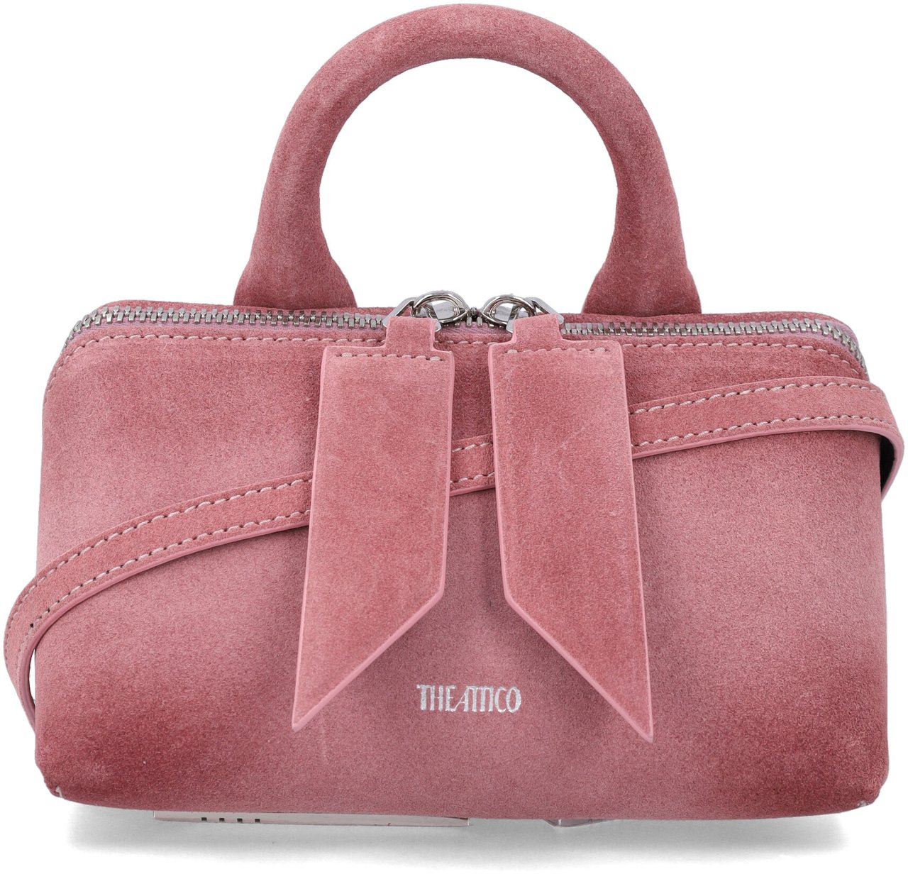 The Attico Friday Mini Bag Suede Rosa Roze
