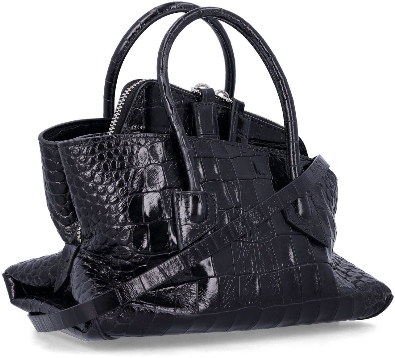 The Attico La Passeggiata Mini Nero Zwart