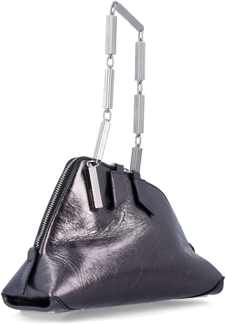 The Attico La Scala Clutch Grigio Donkergrijs