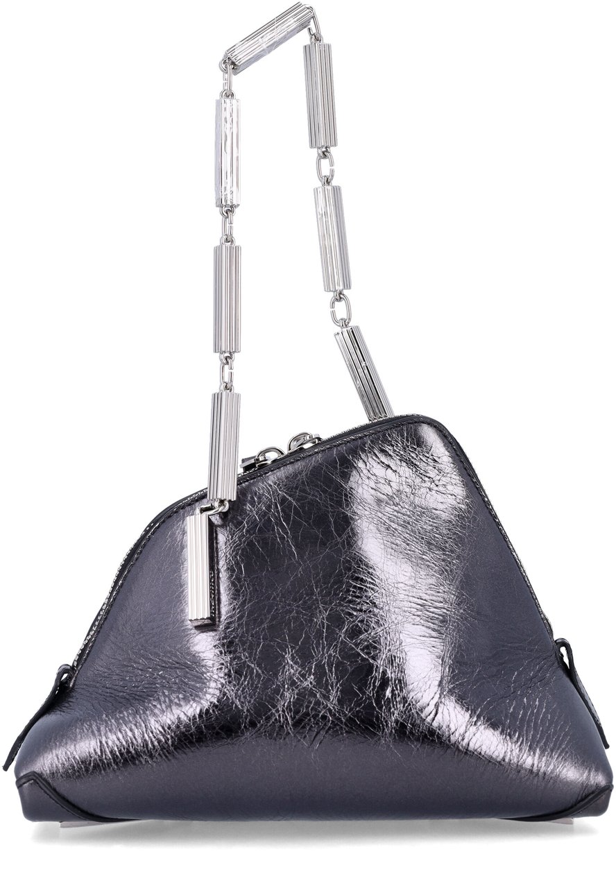 The Attico La Scala Clutch Grigio Donkergrijs