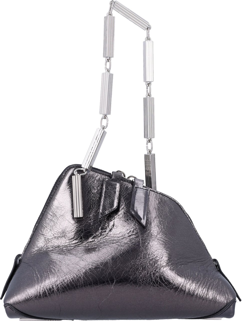 The Attico La Scala Clutch Grigio Donkergrijs