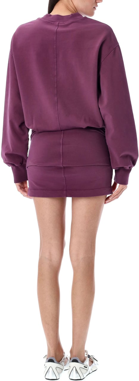The Attico Fleece Mini Dress Viola Paars