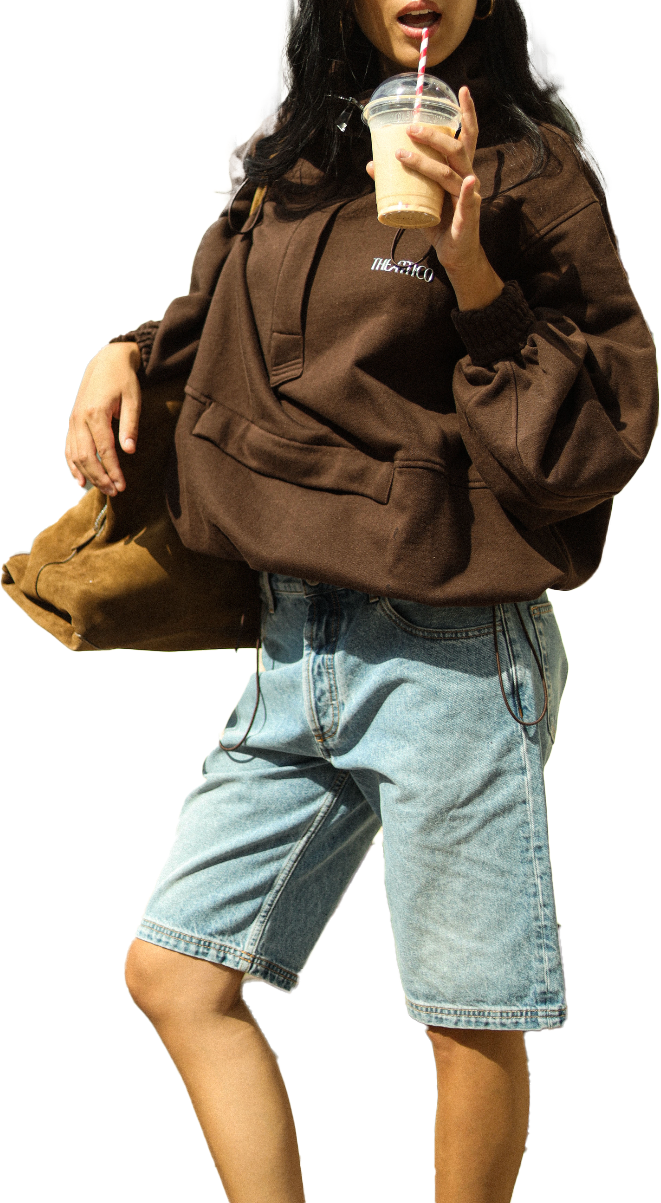 The Attico COTTON FLEECE SWEATSHIRT Bruin