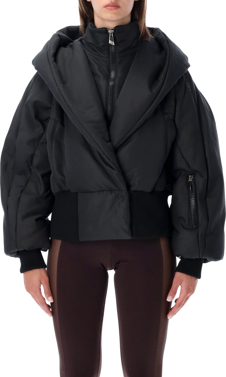 The Attico Puffer Bomber Nero Zwart