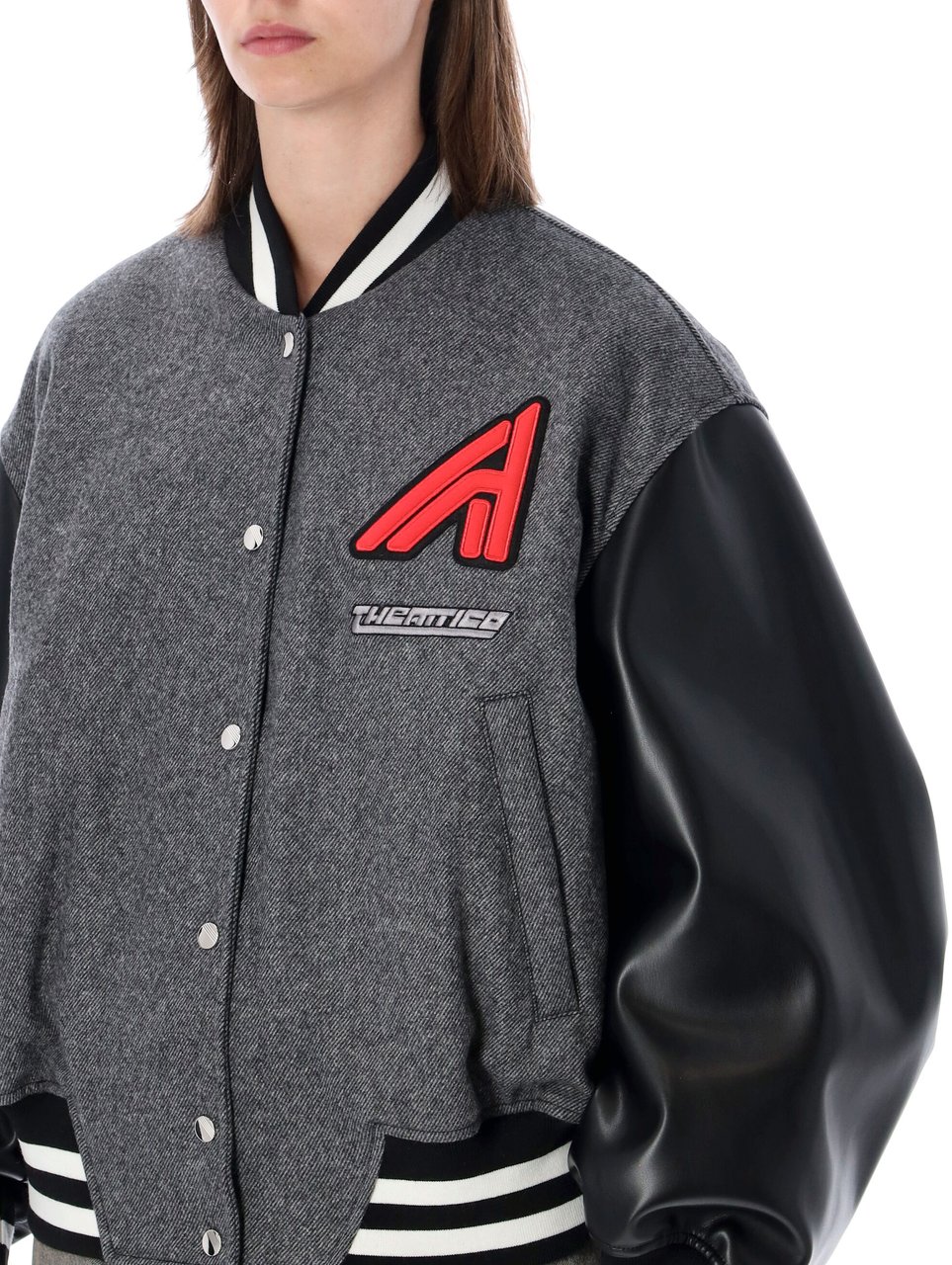 The Attico College Bomber Grigio Grijs
