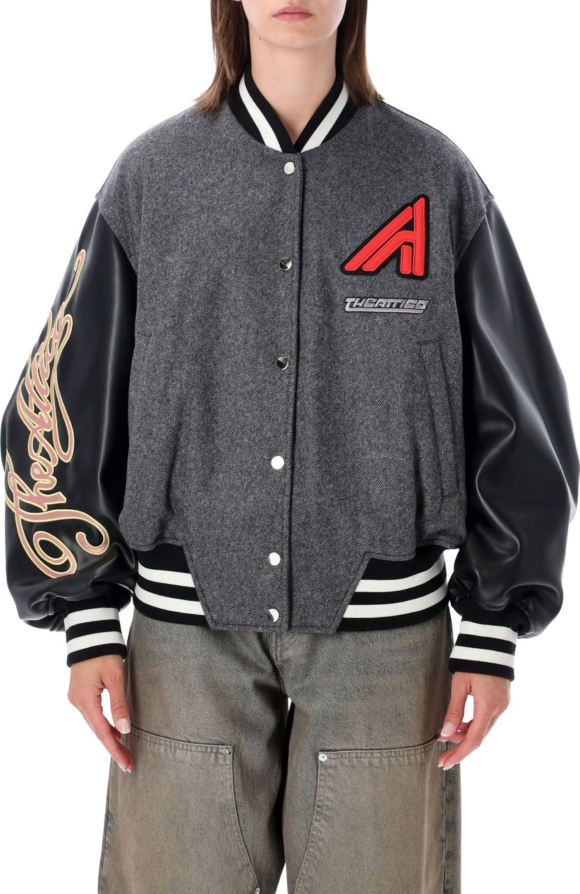 The Attico College Bomber Grigio Grijs