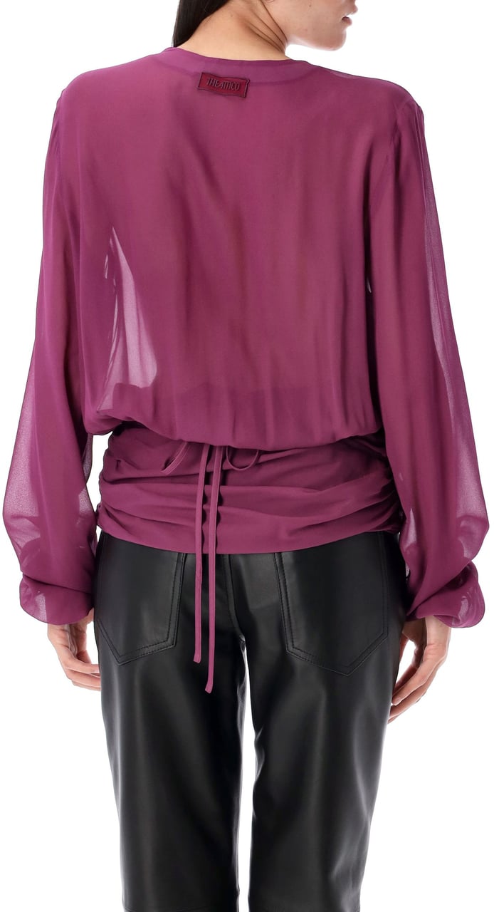 The Attico Blouse Plum Paars