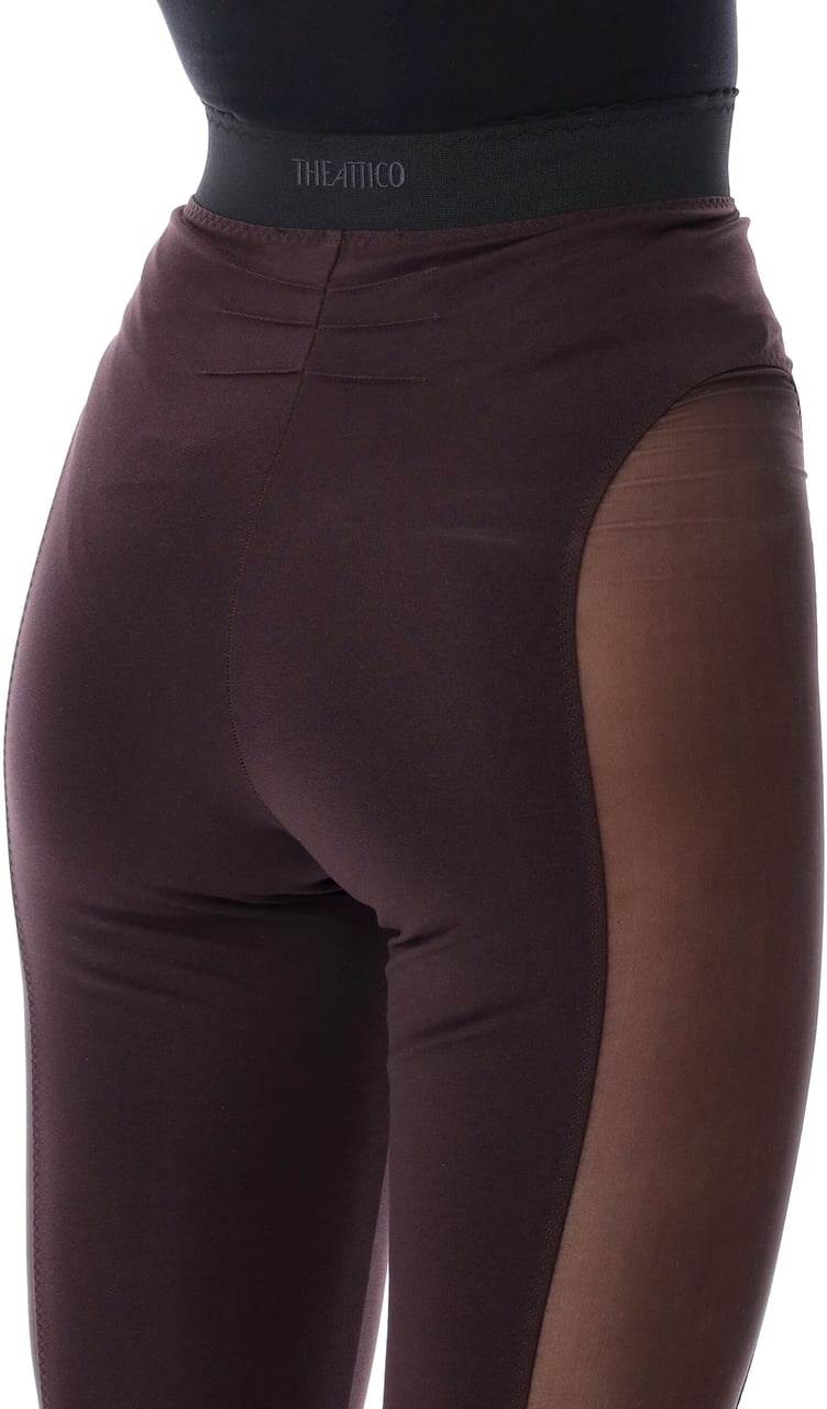 The Attico Leggins Dark Brown Bruin