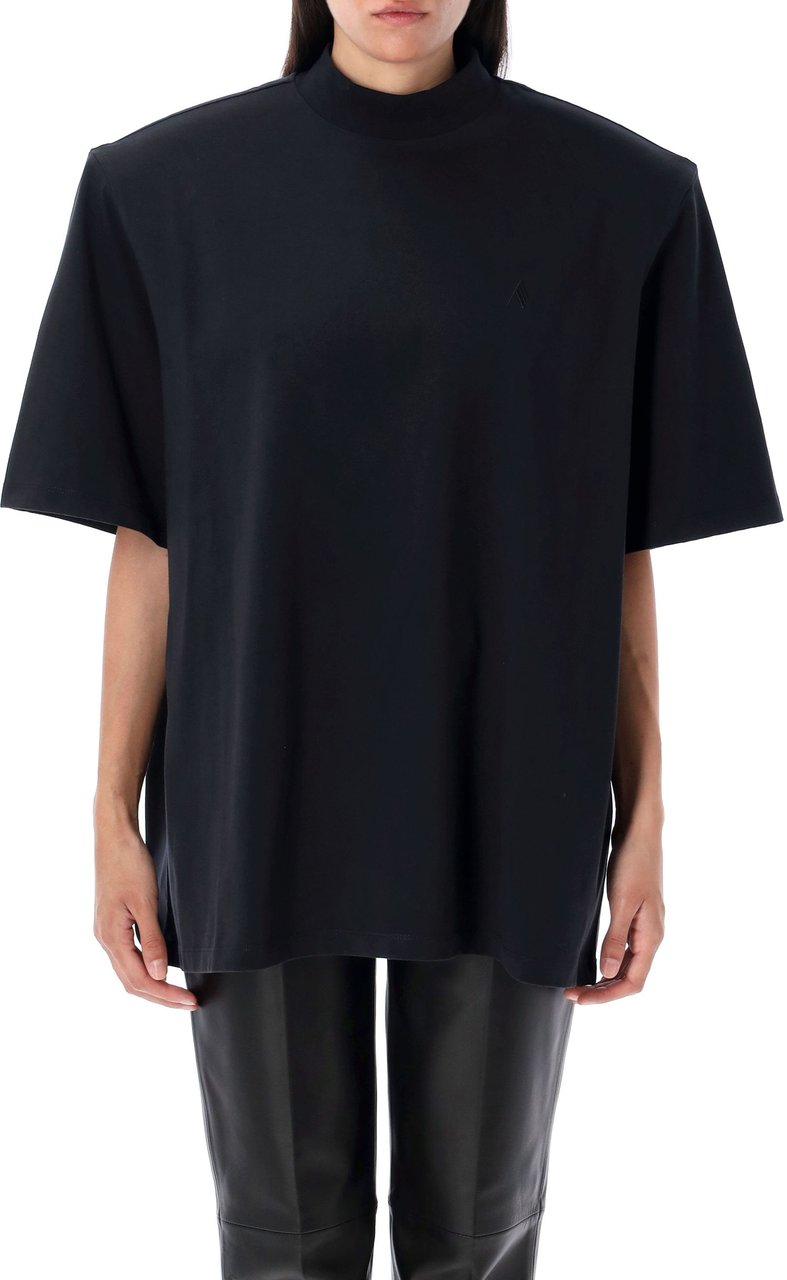 The Attico Classic Tshirt Matte Black Zwart