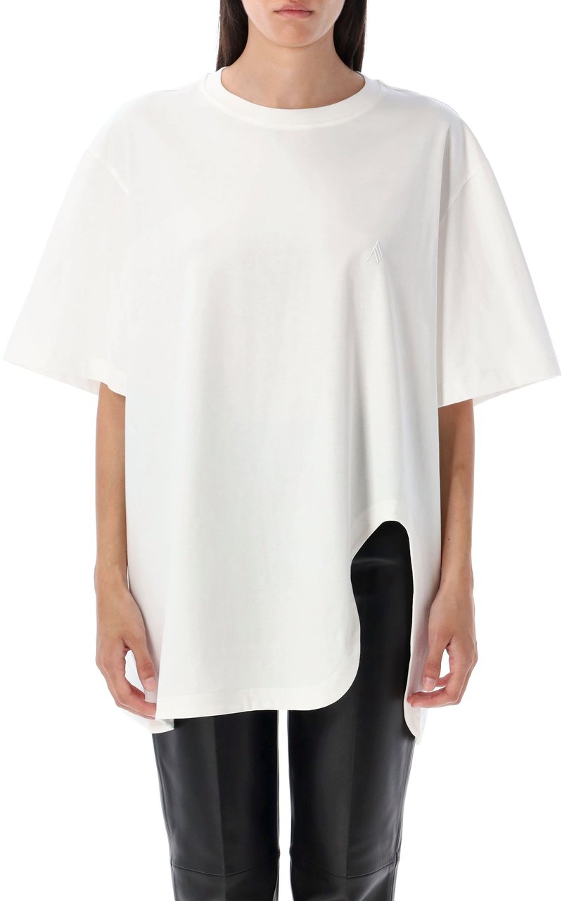 The Attico Diana Tshirt Bianco Wit