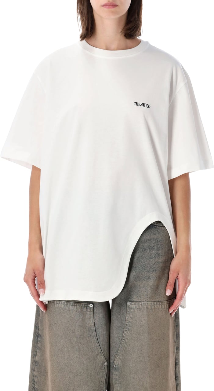 The Attico Classic Tshirt Bianco Wit