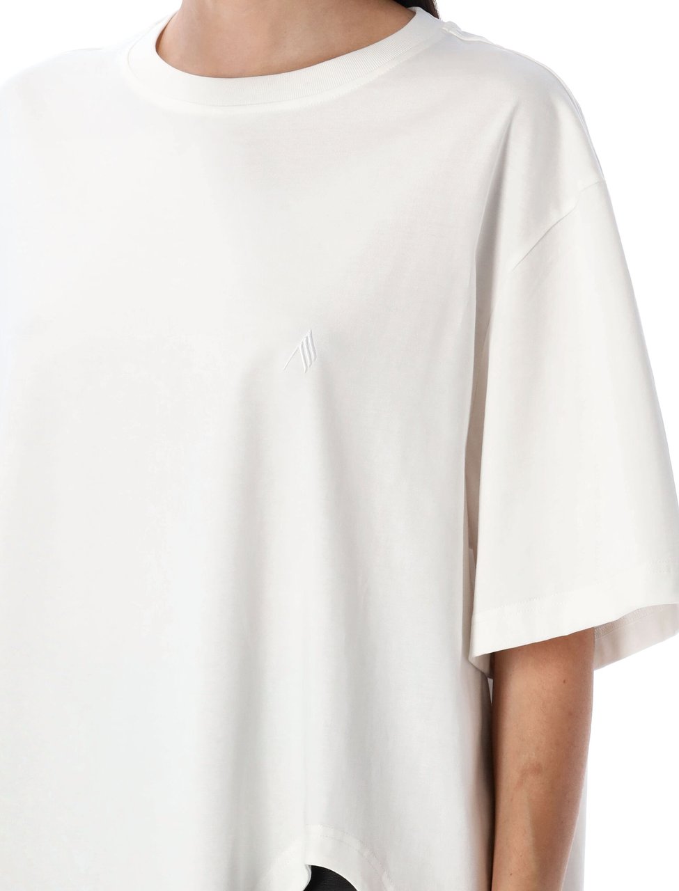 The Attico Diana Tshirt Bianco Wit
