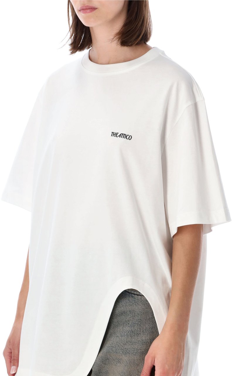 The Attico Classic Tshirt Bianco Wit