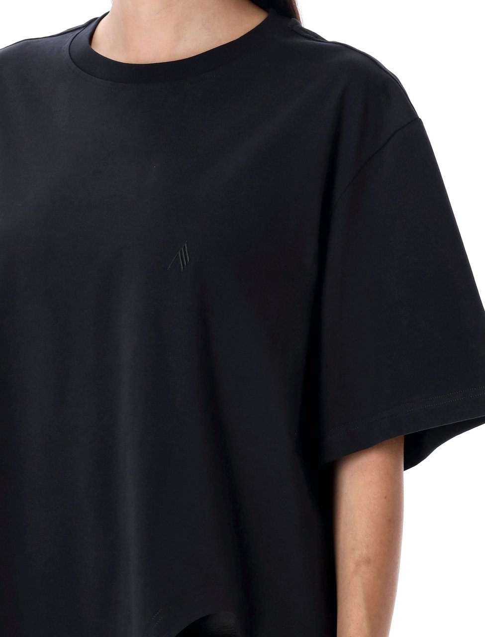 The Attico Diana Tshirt Nero Zwart