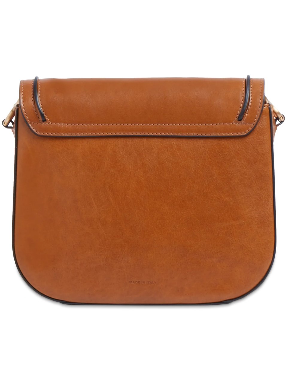 The Bridge Brown Crossbody Structured Leather Satchel Bruin