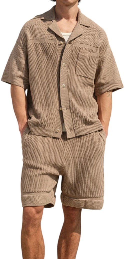 The Couture Club Heren Korte Broek Bruin