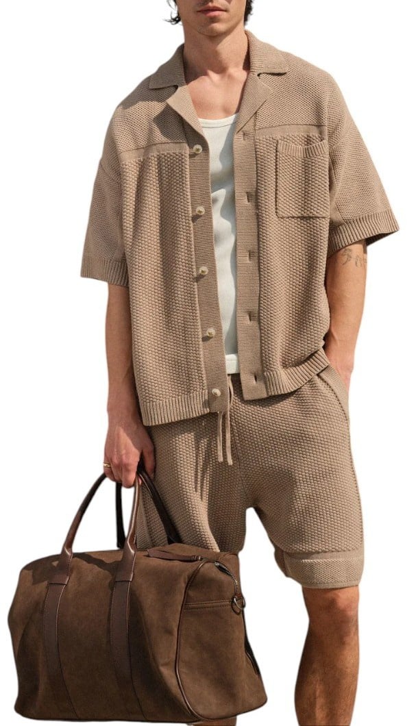 The Couture Club Heren Korte Broek Bruin