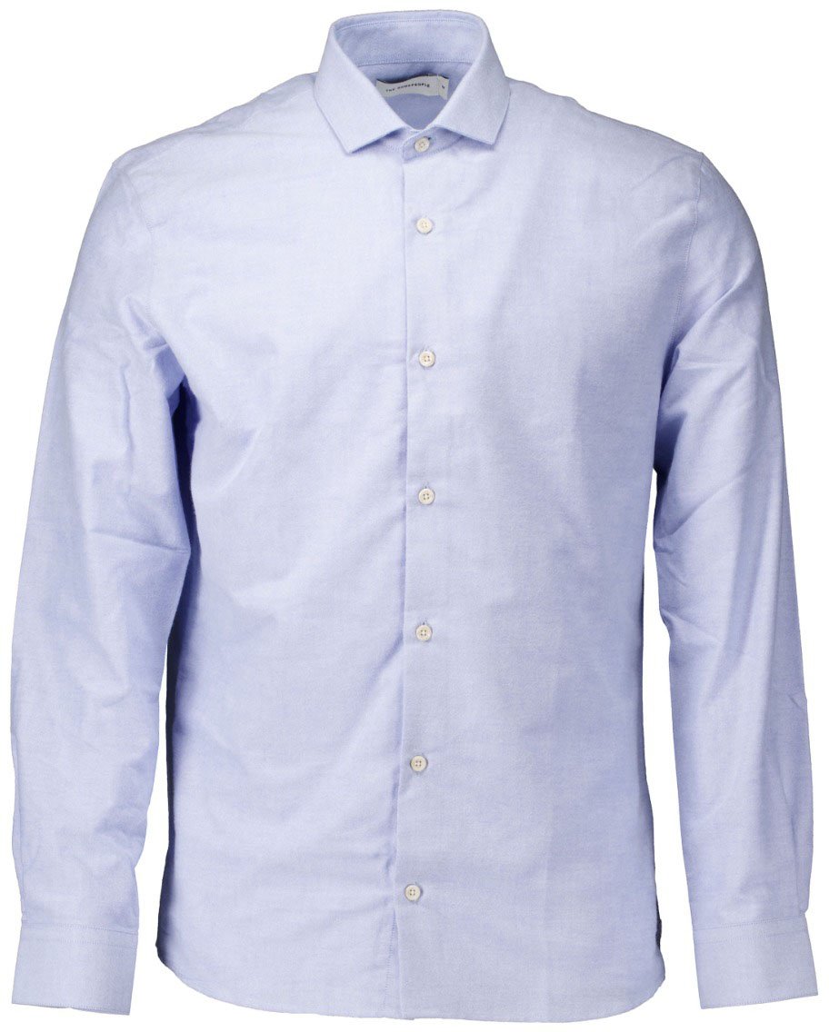 The GoodPeople The Goodpeople Storm Lange Mouw Overhemden Blauw 24020203 Blauw