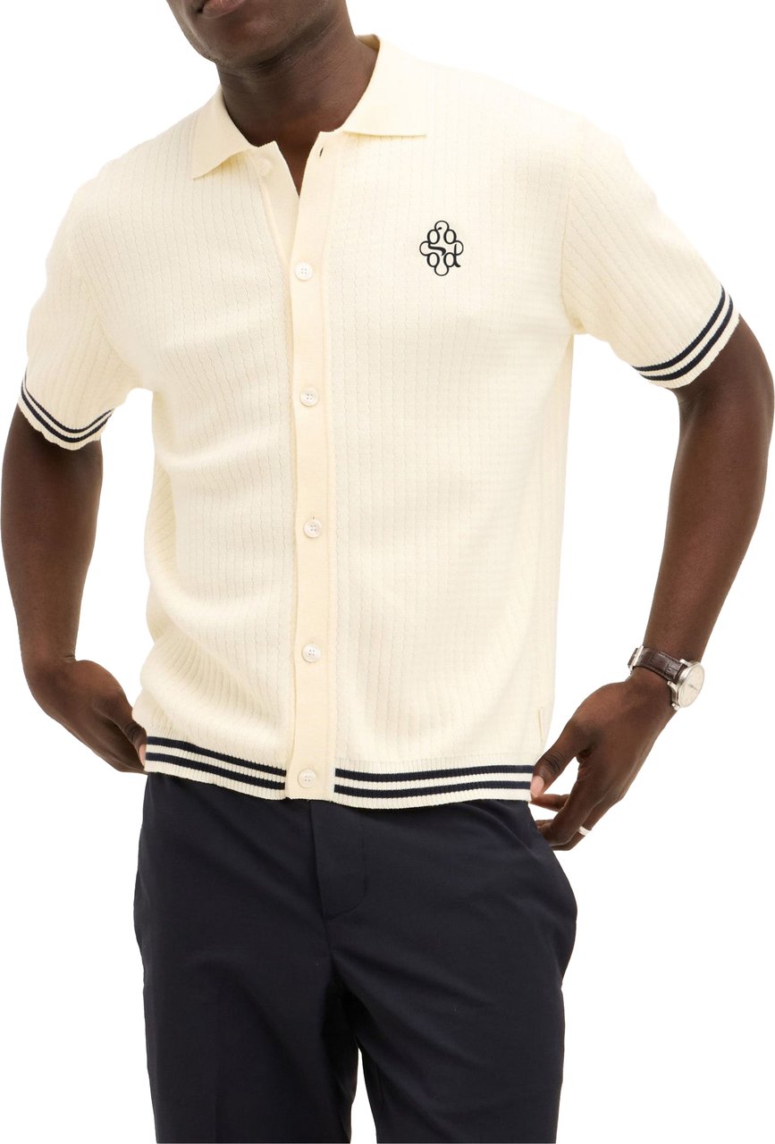 The GoodPeople The Goodpeople Pshirt Polos Off White 260108012 Wit