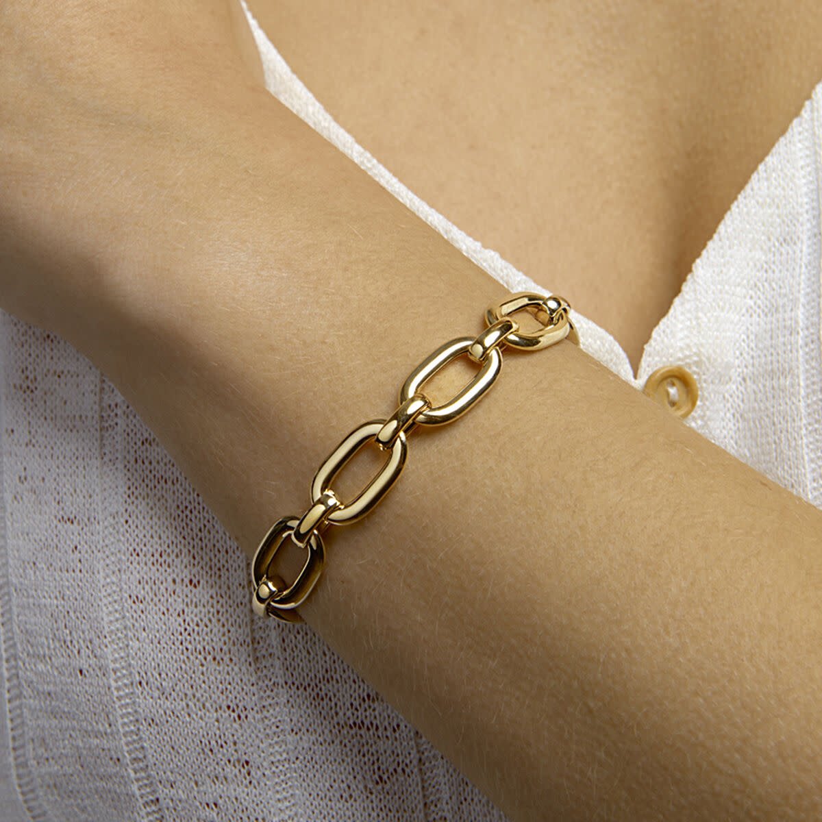 The House Of Blinckers THOB Armband 40.22858 14k Geelgoud Fantasie Schakel 18.5cm Goud