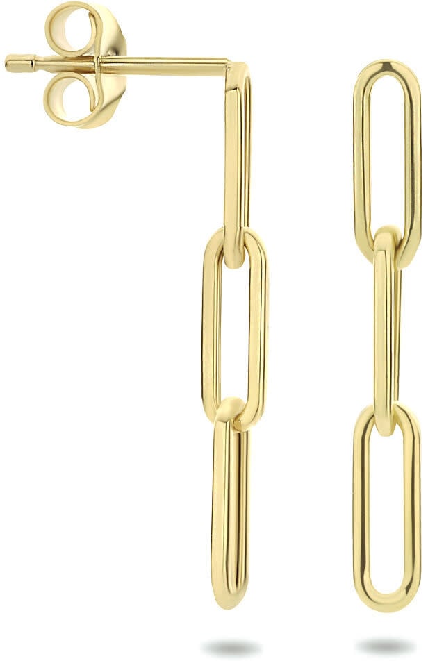 The House Of Blinckers THOB Oorbellen 40.23826 14k Geelgoud Closed Forever 3mm x 20mm Goud