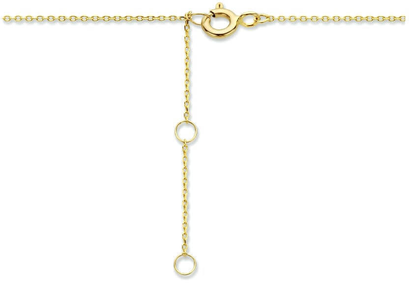 The House Of Blinckers THOB Collier 40.24414 14k Geelgoud met 4 Bolletjes en LOVE 40-44cm Goud