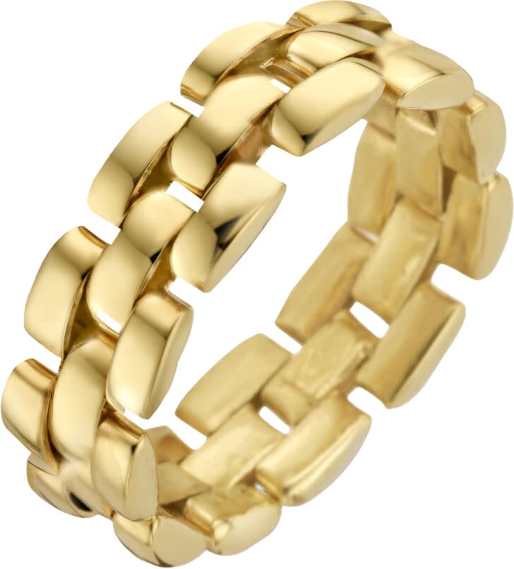 The House Of Blinckers THOB Ring 40.25978/17.5 14k Geelgoud Schakel Maat 17.5 Goud