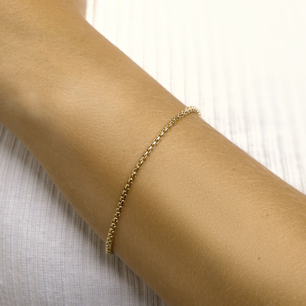 The House Of Blinckers THOB Armband 40.27310 20cm 14k Geelgoud Venetiaan Bol 2.5mm 20cm Goud