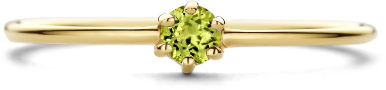 The House Of Blinckers THOB Ring 40.27660/16.5 14k Geelgoud met Periodt 4mm Maat 16,5 (Augustus) Goud