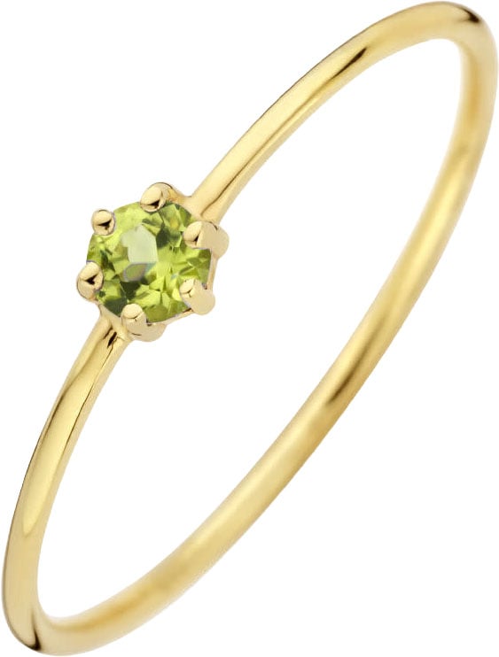 The House Of Blinckers THOB Ring 40.27660/16.5 14k Geelgoud met Periodt 4mm Maat 16,5 (Augustus) Goud