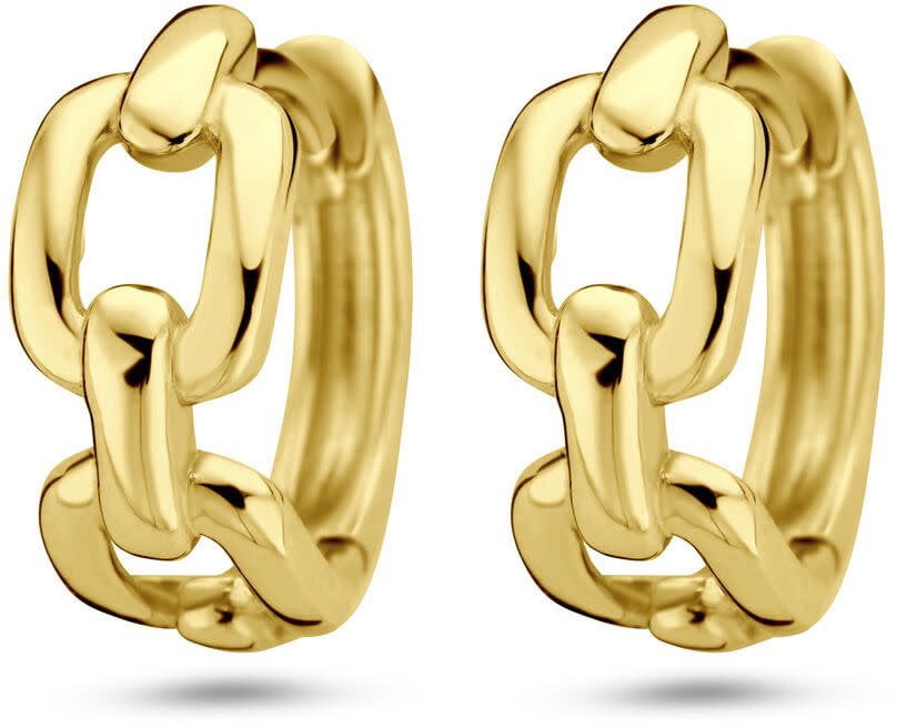 The House Of Blinckers THOB Oorbellen 40.28334 14k Geelgoud met Schakel Goud