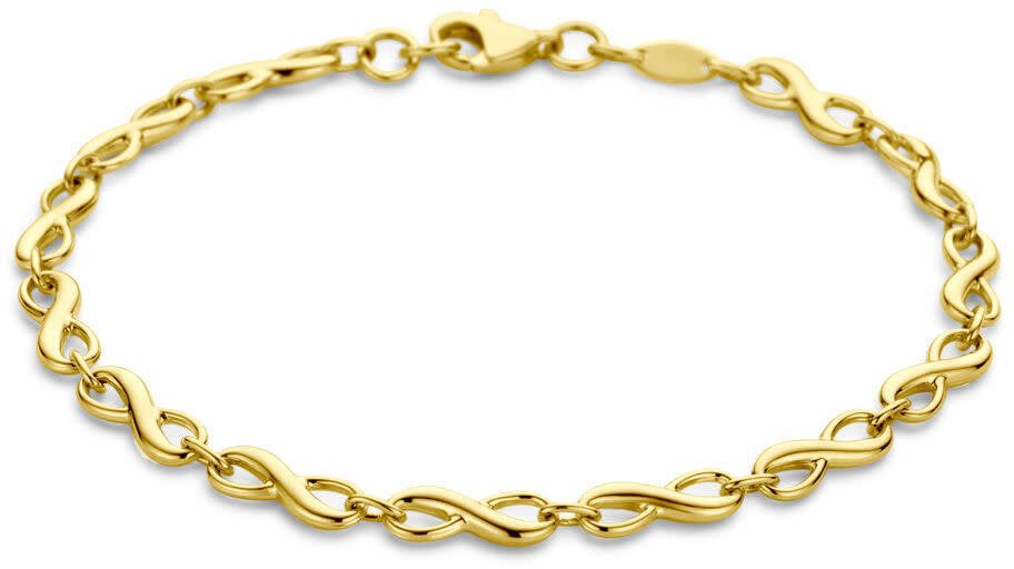 The House Of Blinckers THOB Armband 40.29637 14k Geelgoud Infinity 4mm 18.5mm Goud