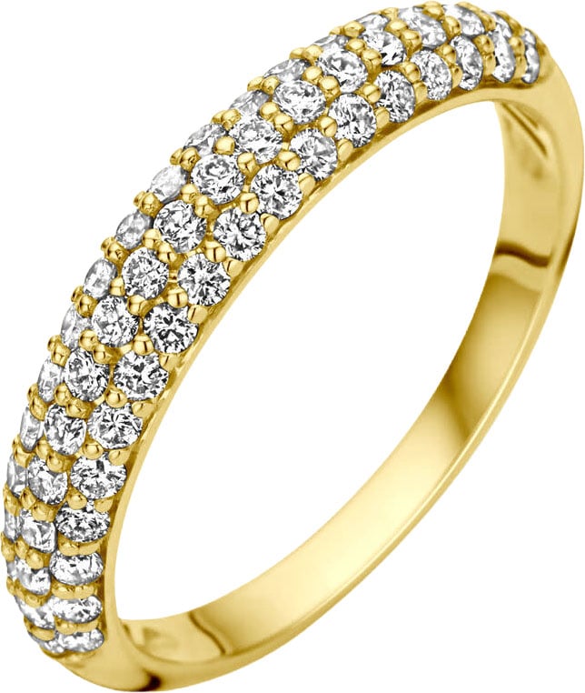 The House Of Blinckers THOB Ring 40.29736/18 14k Geelgoud 64 x 0.01crt H SI Briljant geslepen Diamant Maat 18 Goud