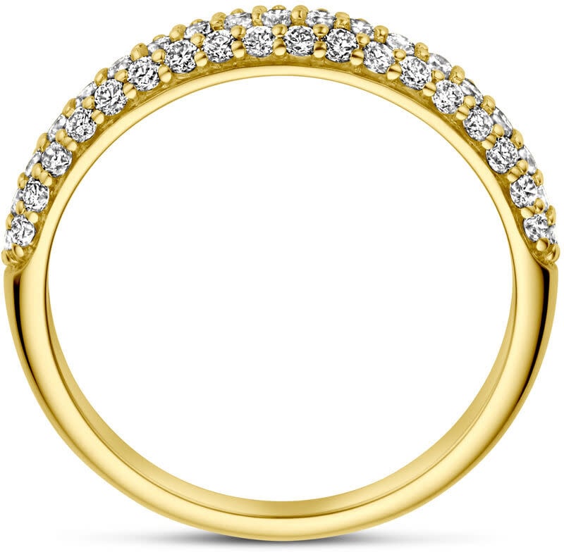 The House Of Blinckers THOB Ring 40.29736/18 14k Geelgoud 64 x 0.01crt H SI Briljant geslepen Diamant Maat 18 Goud