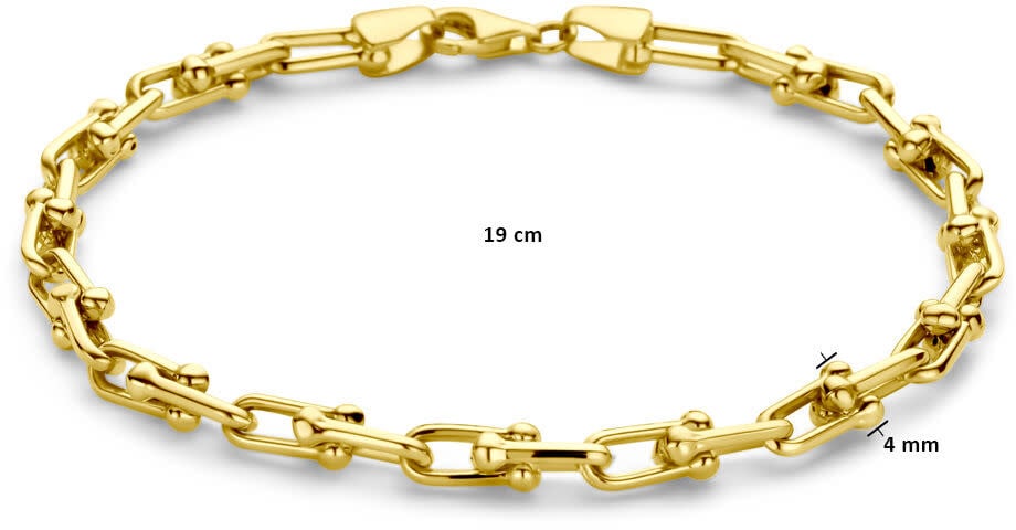 The House Of Blinckers THOB Armband 40.29854 14k Geelgoud Tiffany Schakelarmband 4mm 19cm Goud