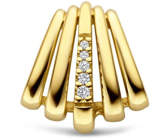 The House Of Blinckers THOB Hanger 40.35351 14k Geelgoud met 0.035crt H SI Diamant 14.5 x 13.5mm Goud