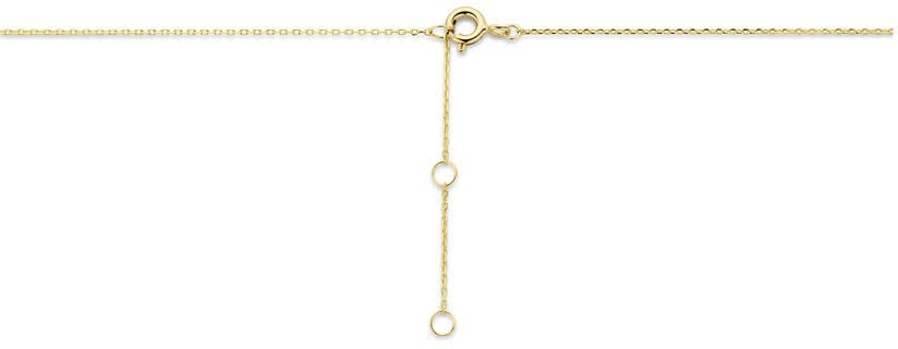 The House Of Blinckers THOB Collier 40.35628 14k Geelgoud Hart met Infintie Teken 40-42-44cm Goud