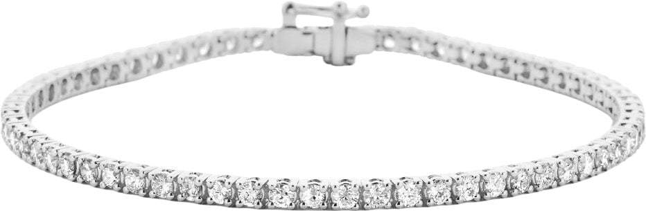 The House Of Blinckers THOB Armband 41.05964 14k Witgoud Tennis met 3.00crt G SI Labgrown Diamant 2.7mm 17.5cm Zilver