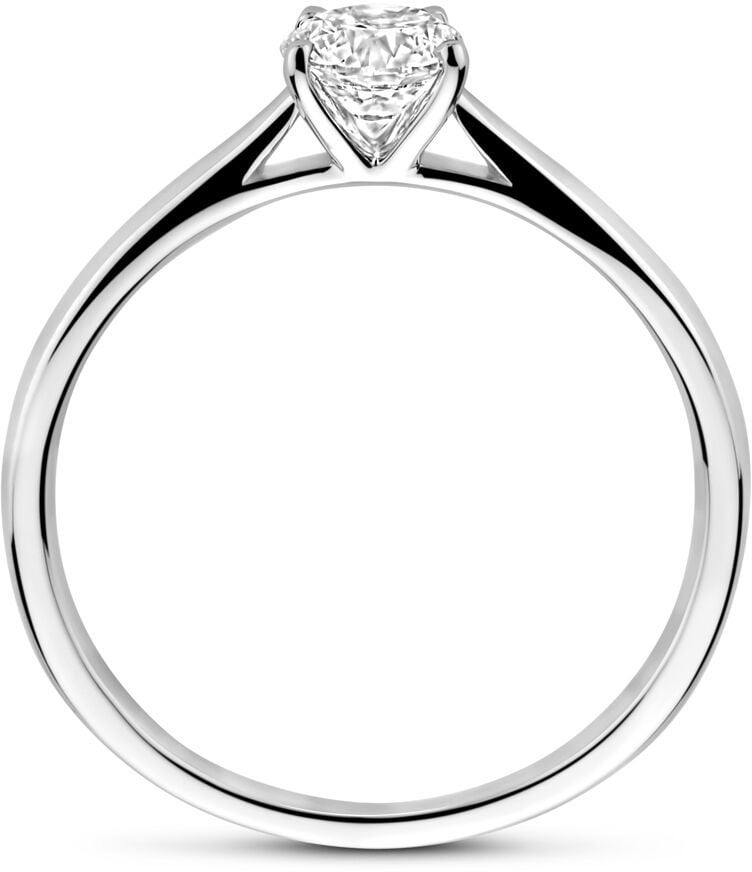 The House Of Blinckers THOB Ring 41.06449/54 14k Witgoud 0.51crt D VS1 Briljant Geslepen Labgrown Diamant IGI Maat 54 Zilver