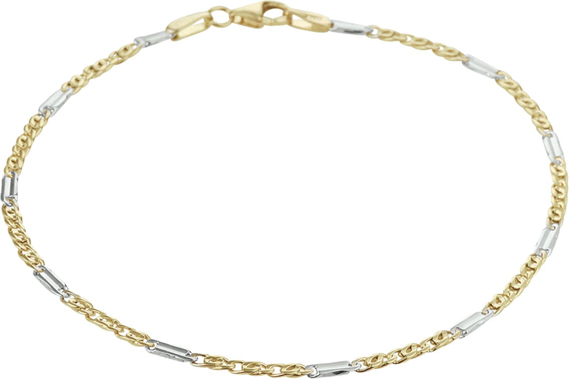 The House Of Blinckers THOB Armband 42.08457 21cm 14k Wit- Geelgoud Valkenoog 3.7mm 21cm Goud