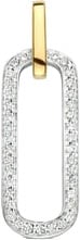 The House Of Blinckers THOB Hanger 42.08672 14k Bi-color Goud met 0.09crt H SI Diamant 7mm x 17mm Goud