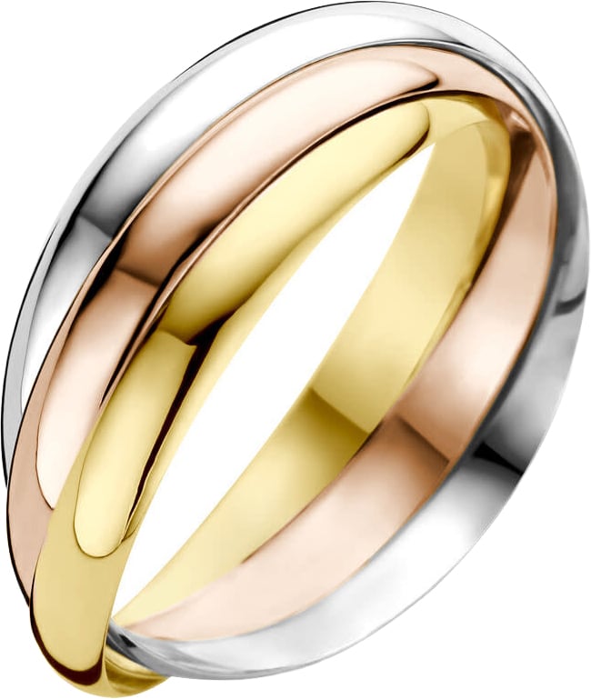 The House Of Blinckers THOB Ring 43.00460/18 14k Tri-color Goud Trinity Maat 18 Divers