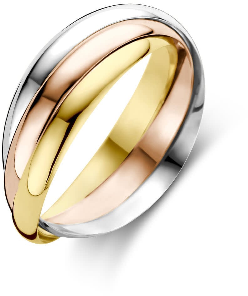 The House Of Blinckers THOB Ring 43.00460/18 14k Tri-color Goud Trinity Maat 18 Divers