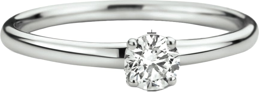 The House Of Blinckers THOB Ring 46.00122 14k Witgoud met 0.25crt G SI Briljant geslepen Labgrown Diamant Maat 54 Zilver