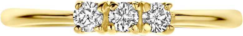 The House Of Blinckers THOB Ring 70.00299 14k Geelgoud met 0.15ct H SI Diamant Maat 17.25 Goud