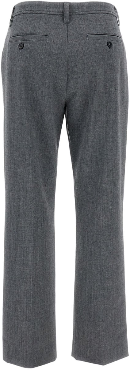 The Latest High-Waisted Blue Trousers With Relaxed Silhouette Grijs