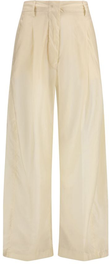 The Latest Beige Cotton Casual Pants Beige