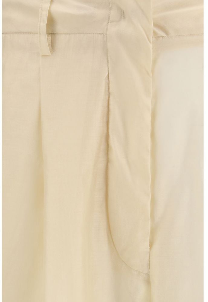 The Latest Beige Cotton Casual Pants Beige